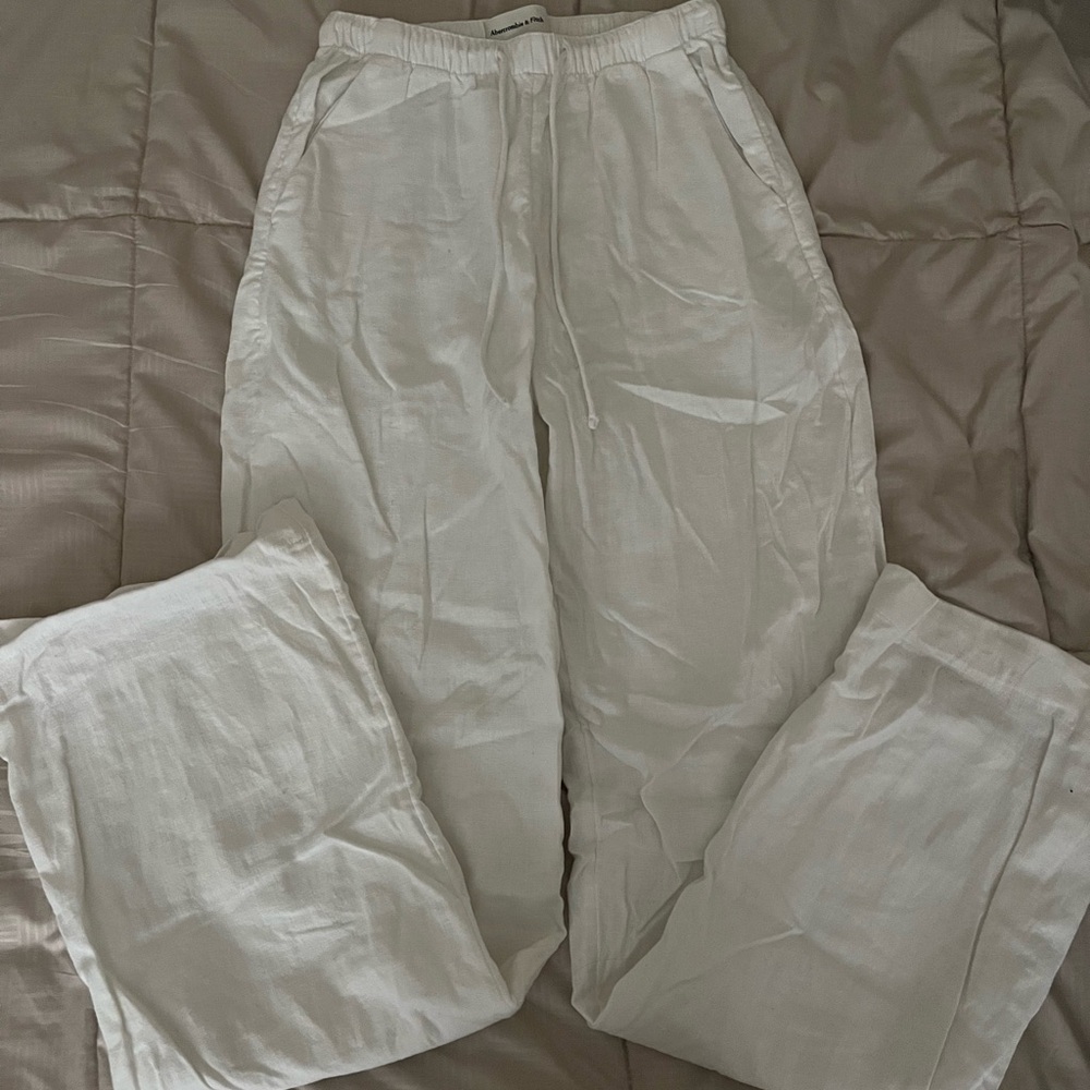 White Linen Pants